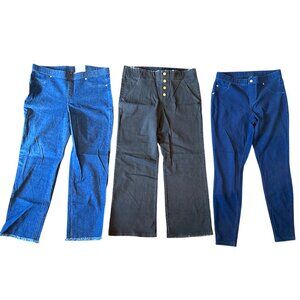 New w/ Tags 3 Pairs of HUE Brand Jeans Leggings
